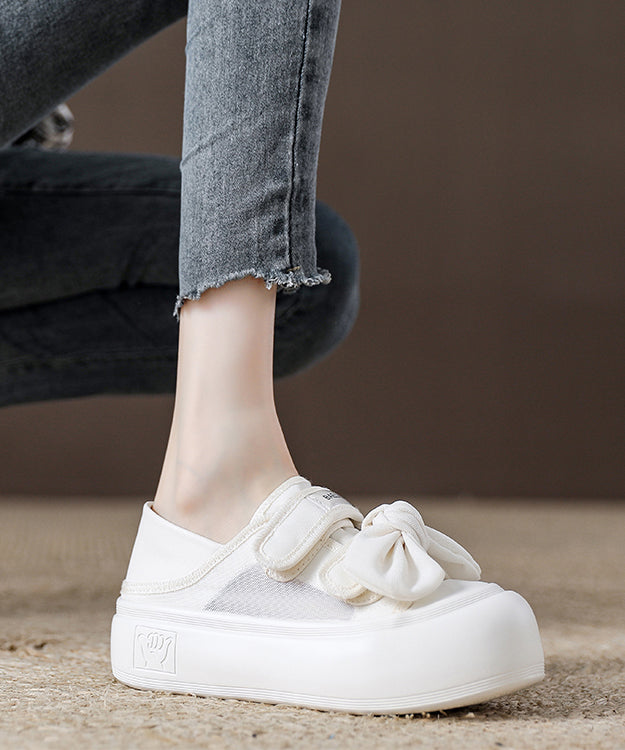 New Velcro Splicing Pink Casual Board Shoes