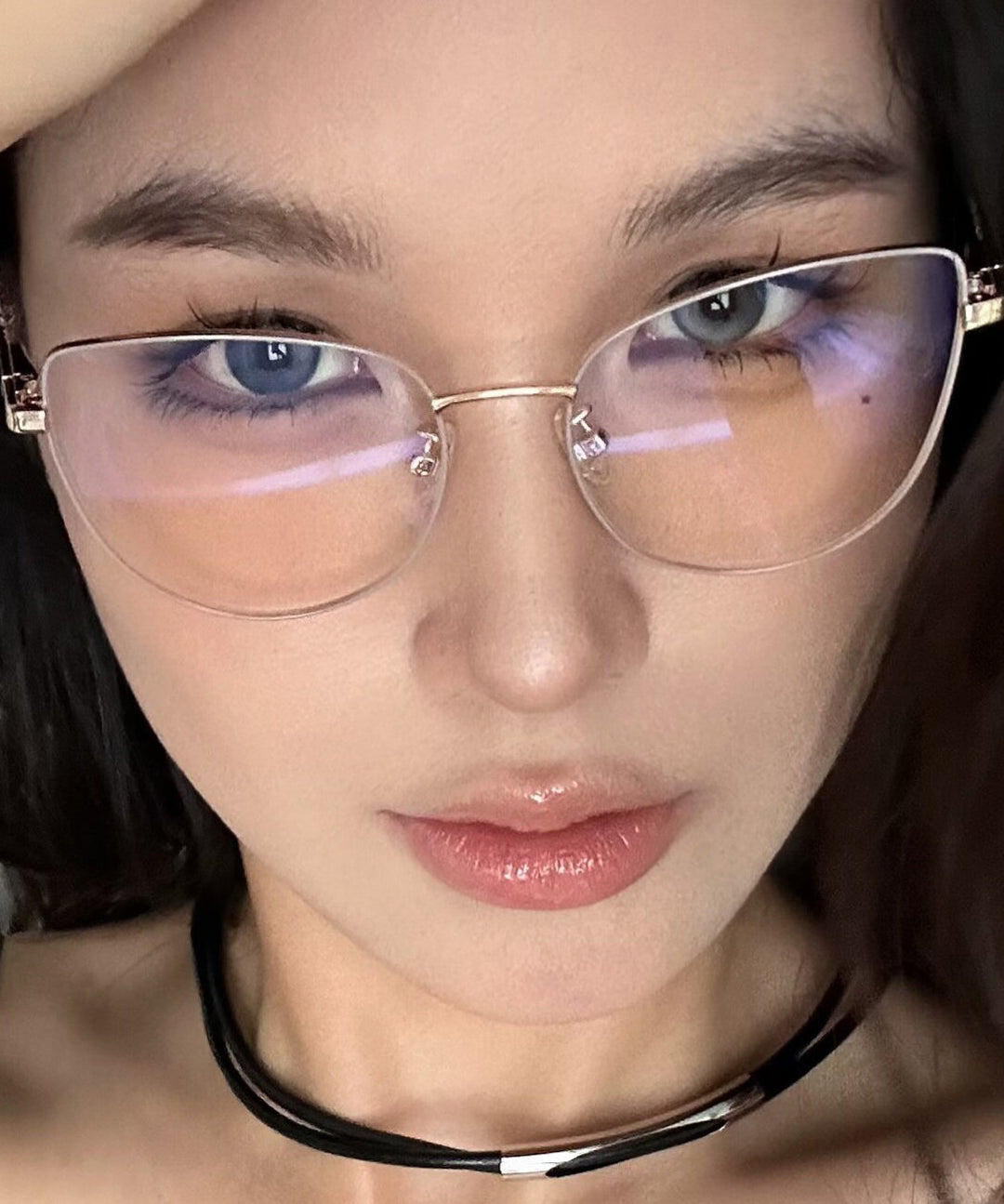 New Women Coffee Gold Full Frame Reading Glasses