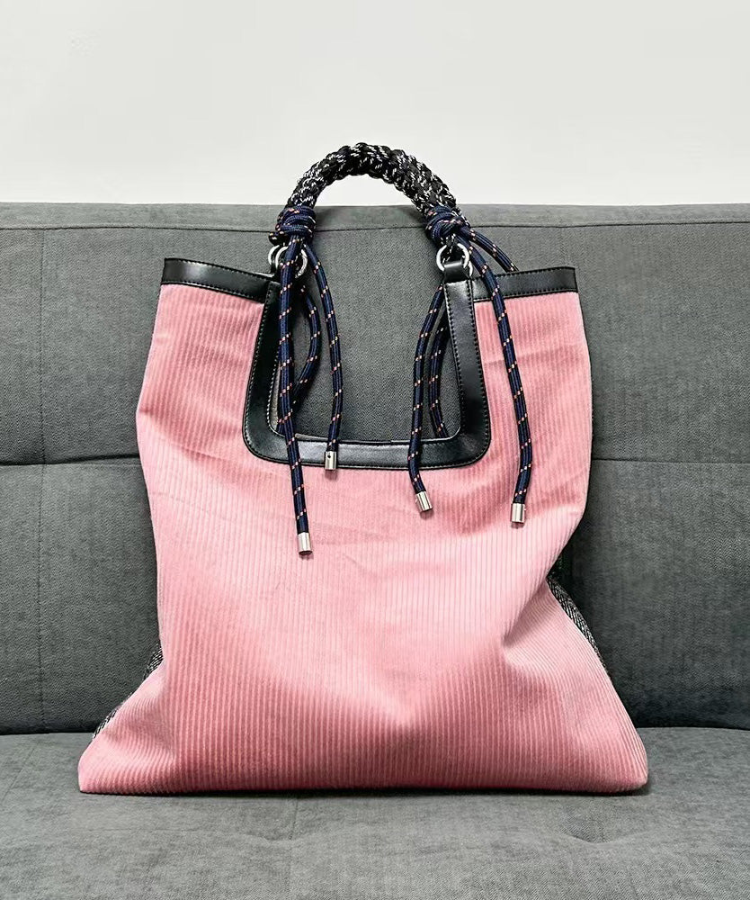 New Yellow Corduroy Large Capacity Shoulder Bag