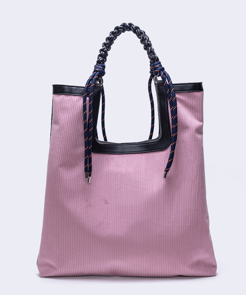 New Yellow Corduroy Large Capacity Shoulder Bag