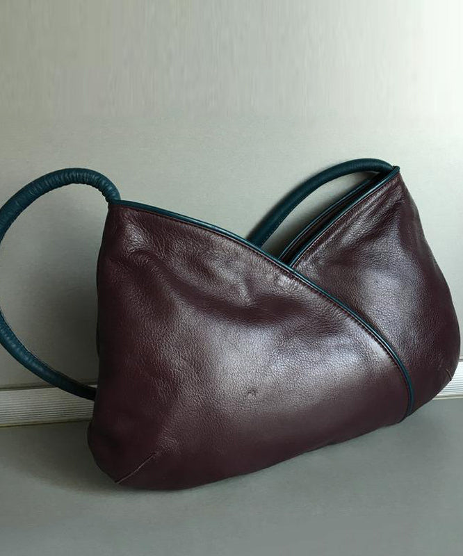 Organic Mulberry Solid Durable Patchwork Faux Leather Shoulder Bags