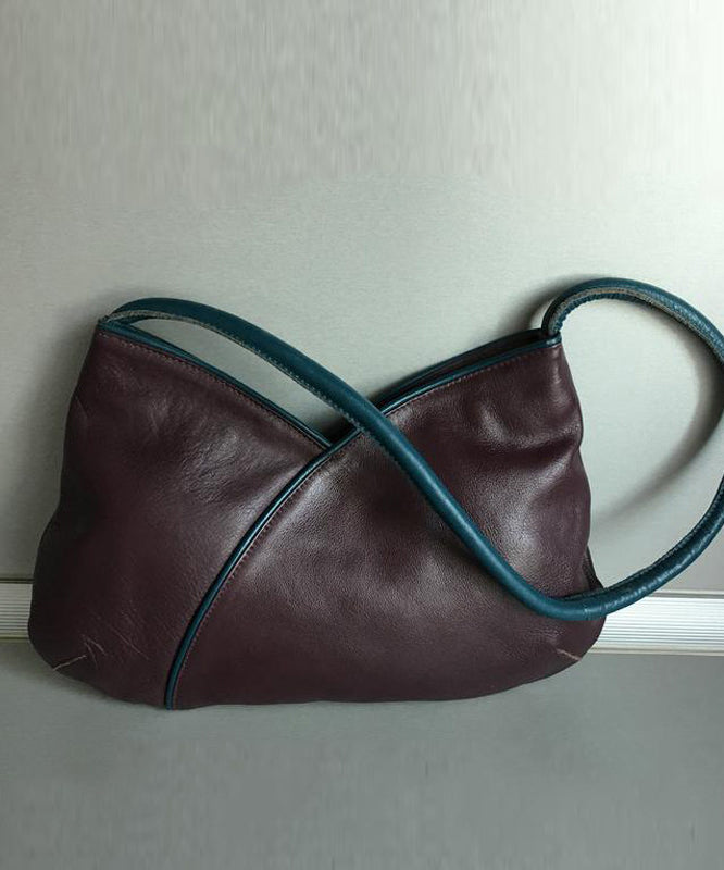 Organic Mulberry Solid Durable Patchwork Faux Leather Shoulder Bags