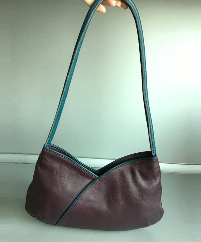 Organic Mulberry Solid Durable Patchwork Faux Leather Shoulder Bags