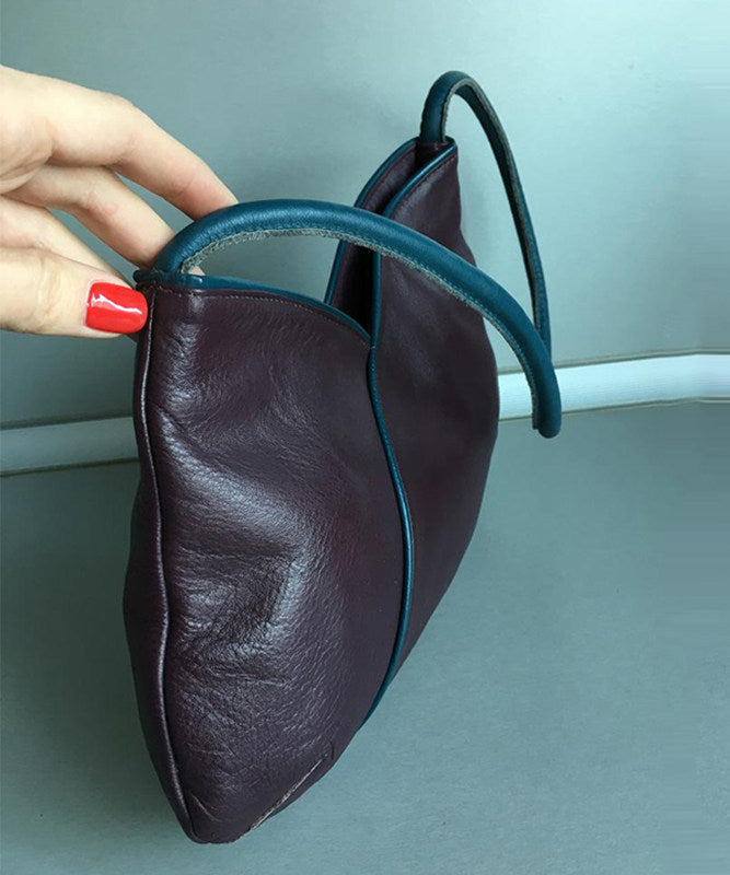 Organic Mulberry Solid Durable Patchwork Faux Leather Shoulder Bags