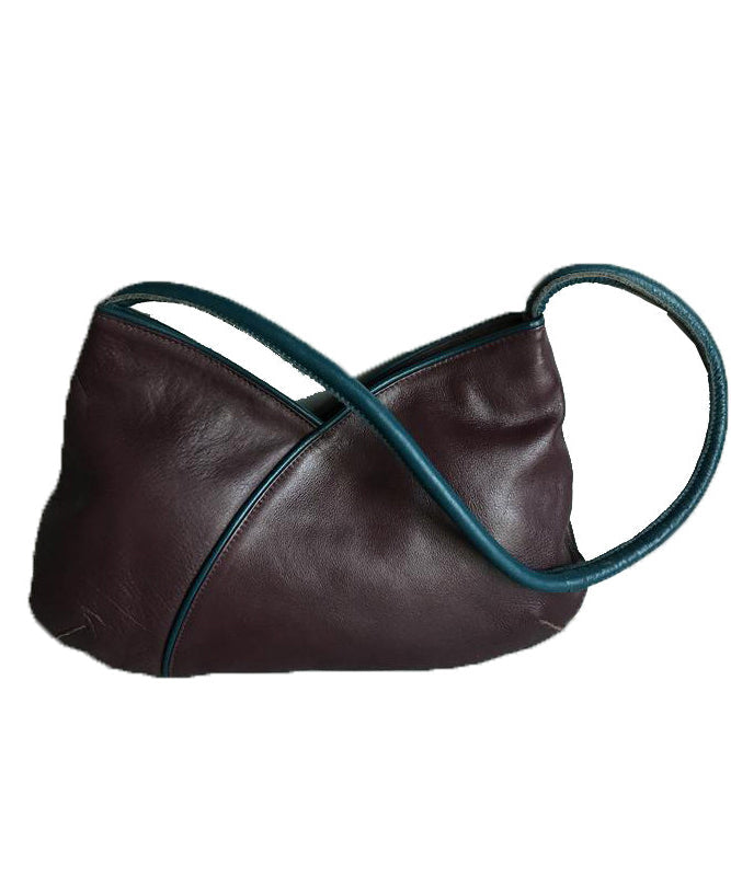 Organic Mulberry Solid Durable Patchwork Faux Leather Shoulder Bags