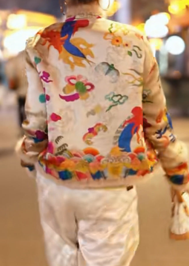 Original Apricot Button Fluffy Patchwork Fine Cotton Parka Winter