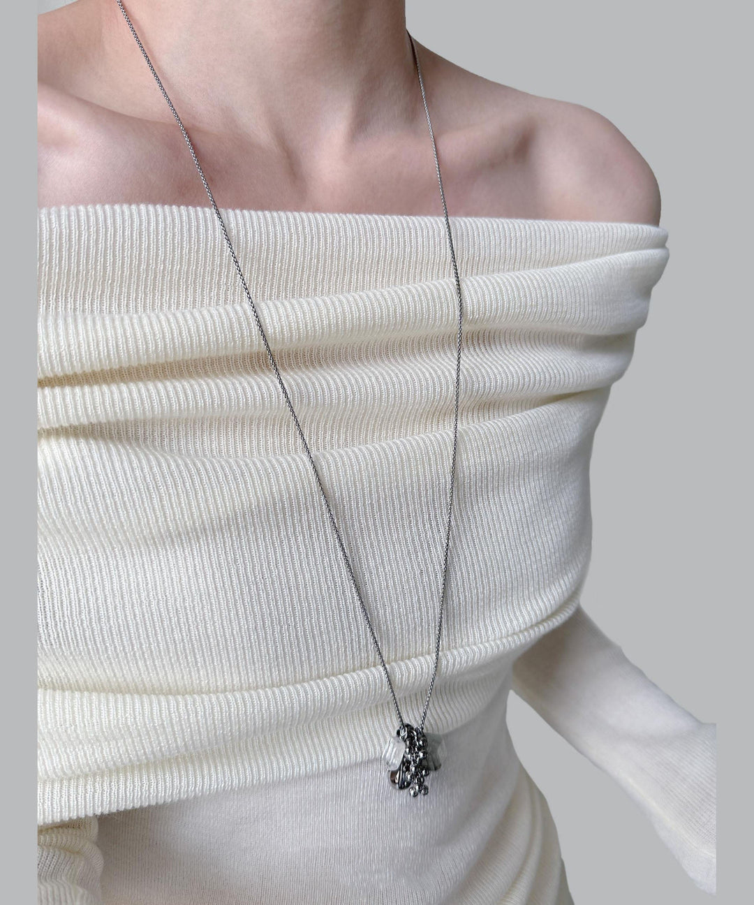 Original Crystal Pendant Titanium Steel Long Pendant Necklace