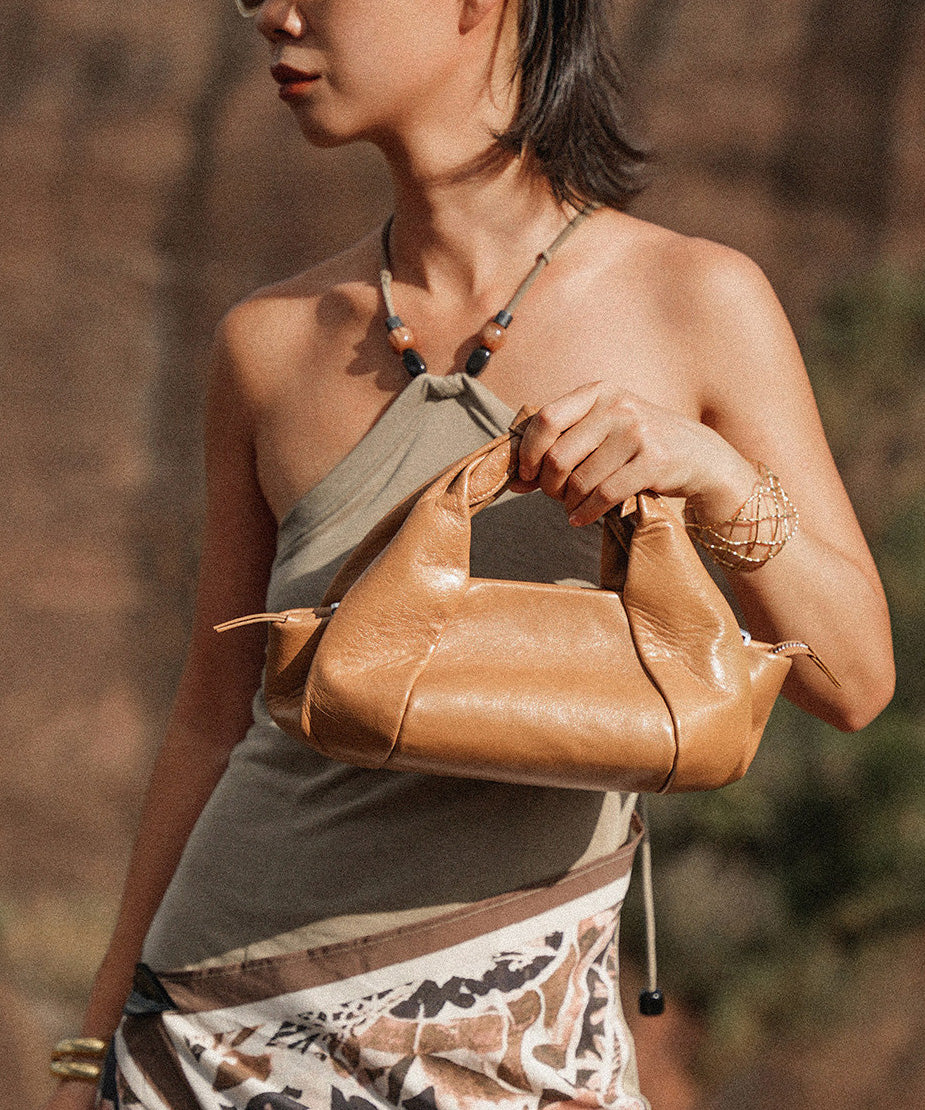 Original Design Black Sheepskin Tote Handbag