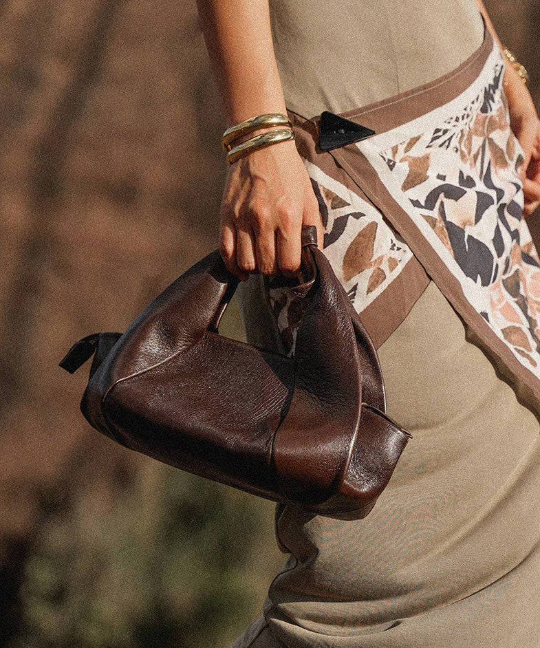 Original Design Black Sheepskin Tote Handbag