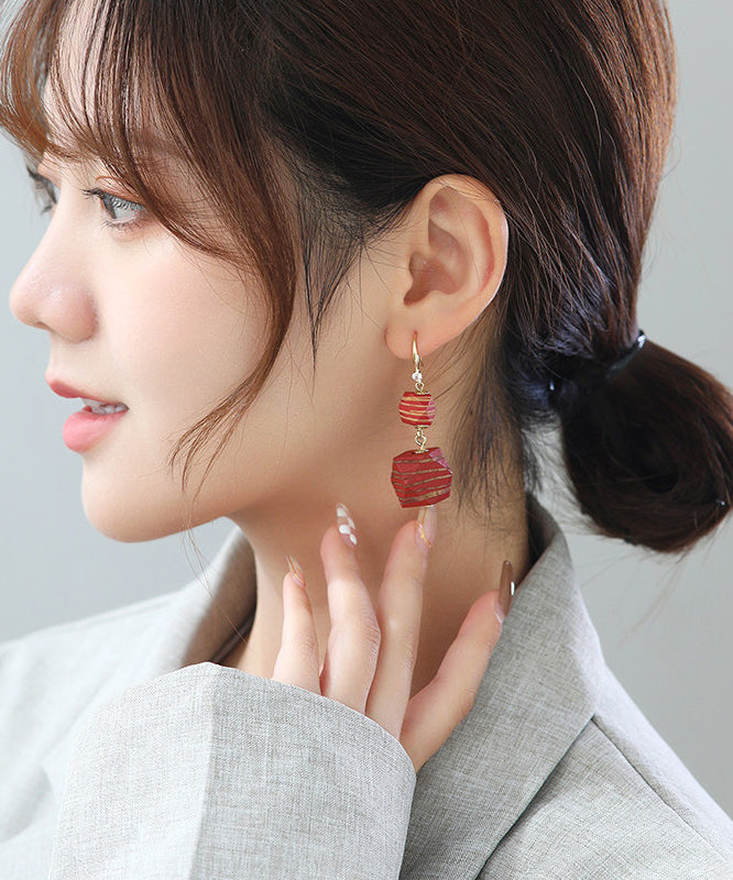 Original Design Blue Copper Alloy Tassel Drop Earrings