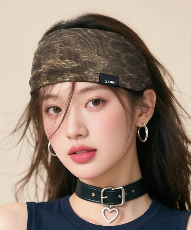 Original Design Camouflage Coffee Baotou Headband