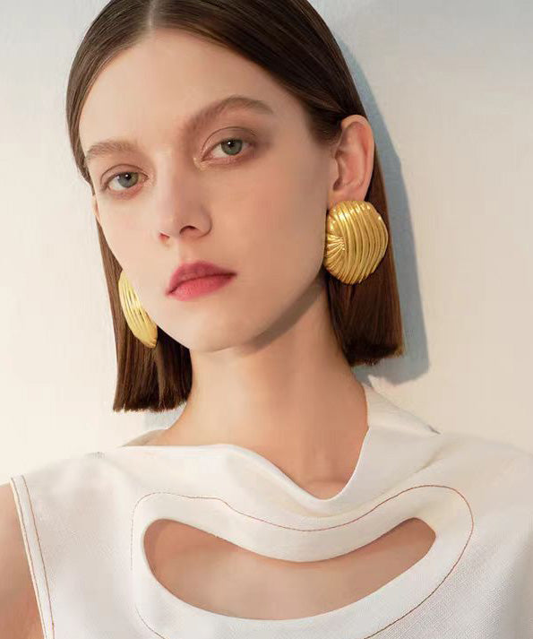 Original Design Chic Metal Stud Earrings