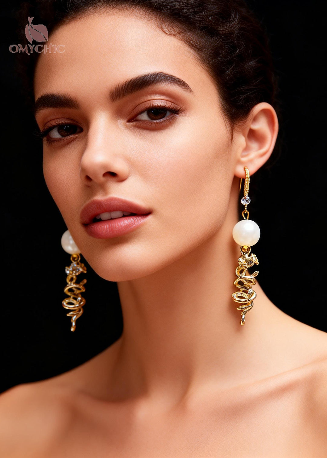 Original Design Fine Pearl Zircon Drop Earrings