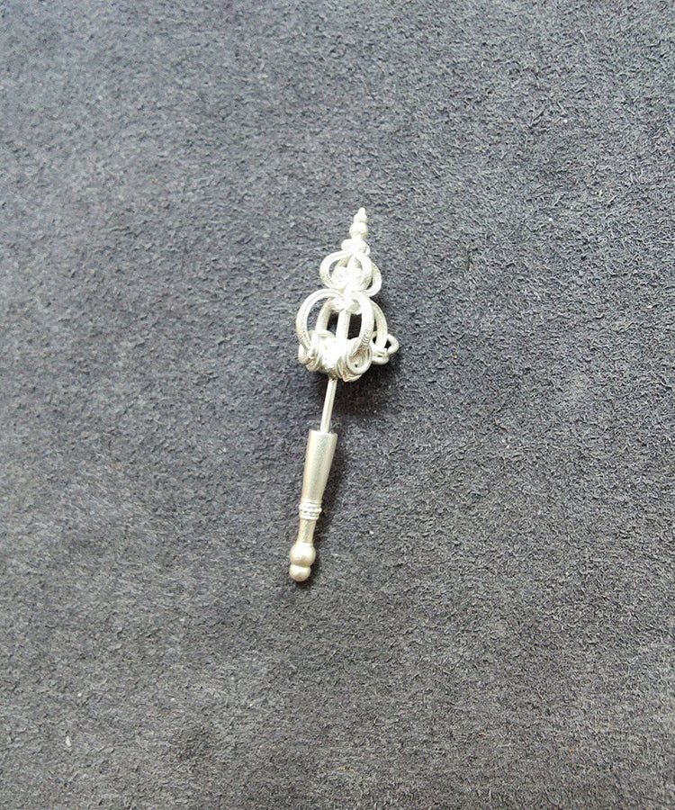 Original Design Gold Copper Zen Staff Earrings - Omychic