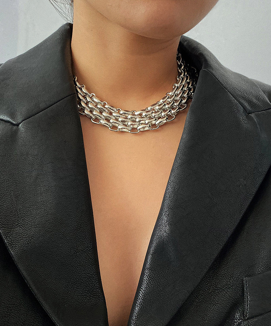 Original Design Gold Metal Chain Necklace