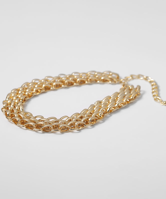 Original Design Gold Metal Chain Necklace