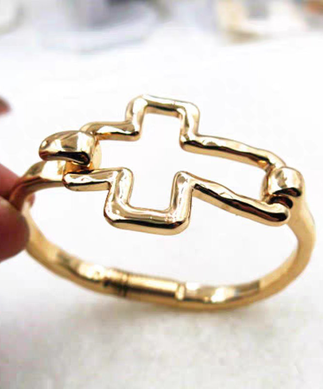Original Design Gold Metal Open Bangle