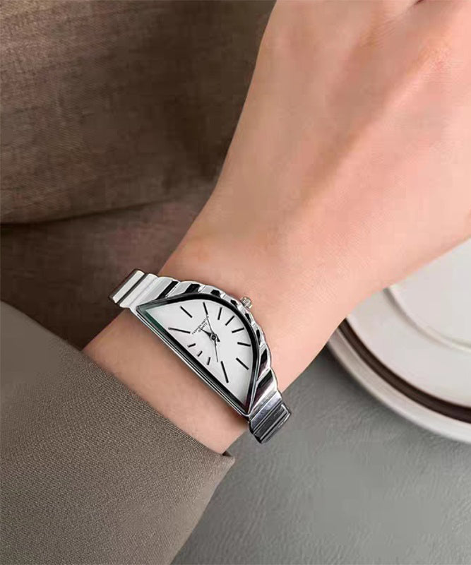 Original Design Gold Stainless Steel Alloy Half-Moon Watches - Omychic