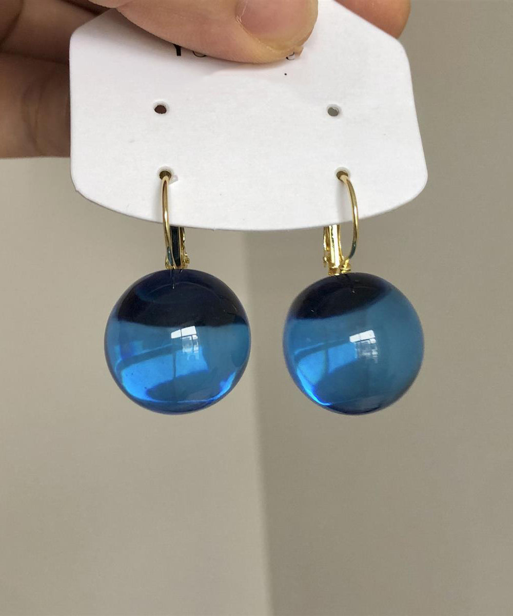 Original Design Green Alloy Dall Resin Drop Earrings