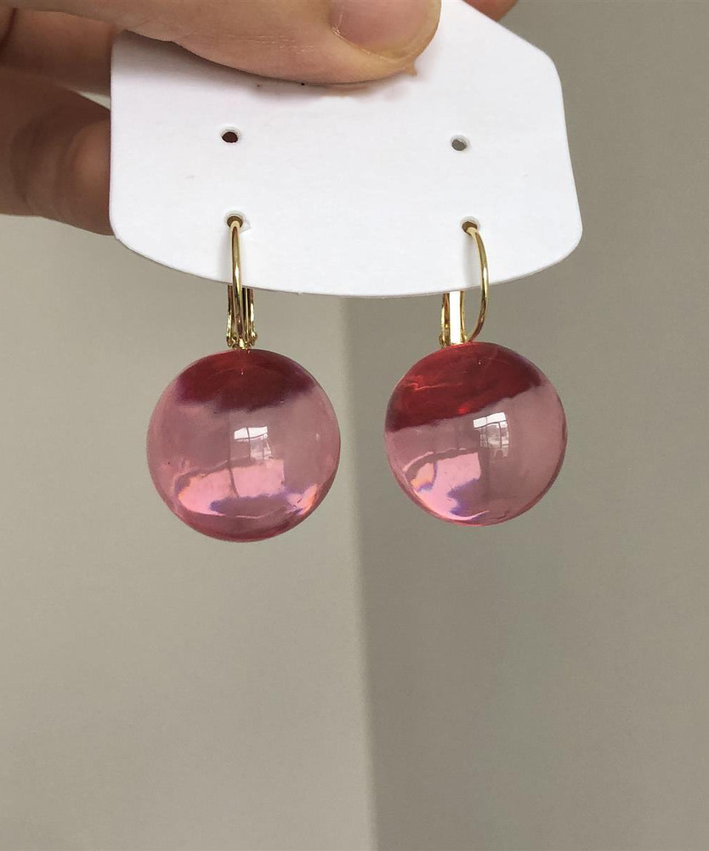 Original Design Green Alloy Dall Resin Drop Earrings