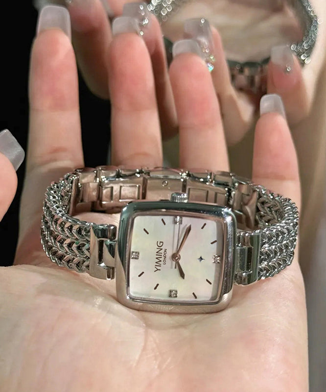 Original Design Green Stainless Steel Tempered Glass Quartz Movement Watch