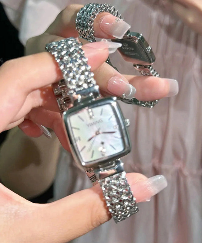 Original Design Green Stainless Steel Tempered Glass Quartz Movement Watch