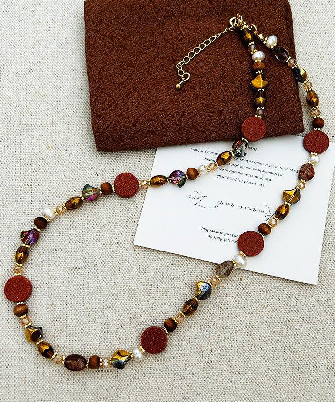 Original Design Natural Stone Bead Necklace