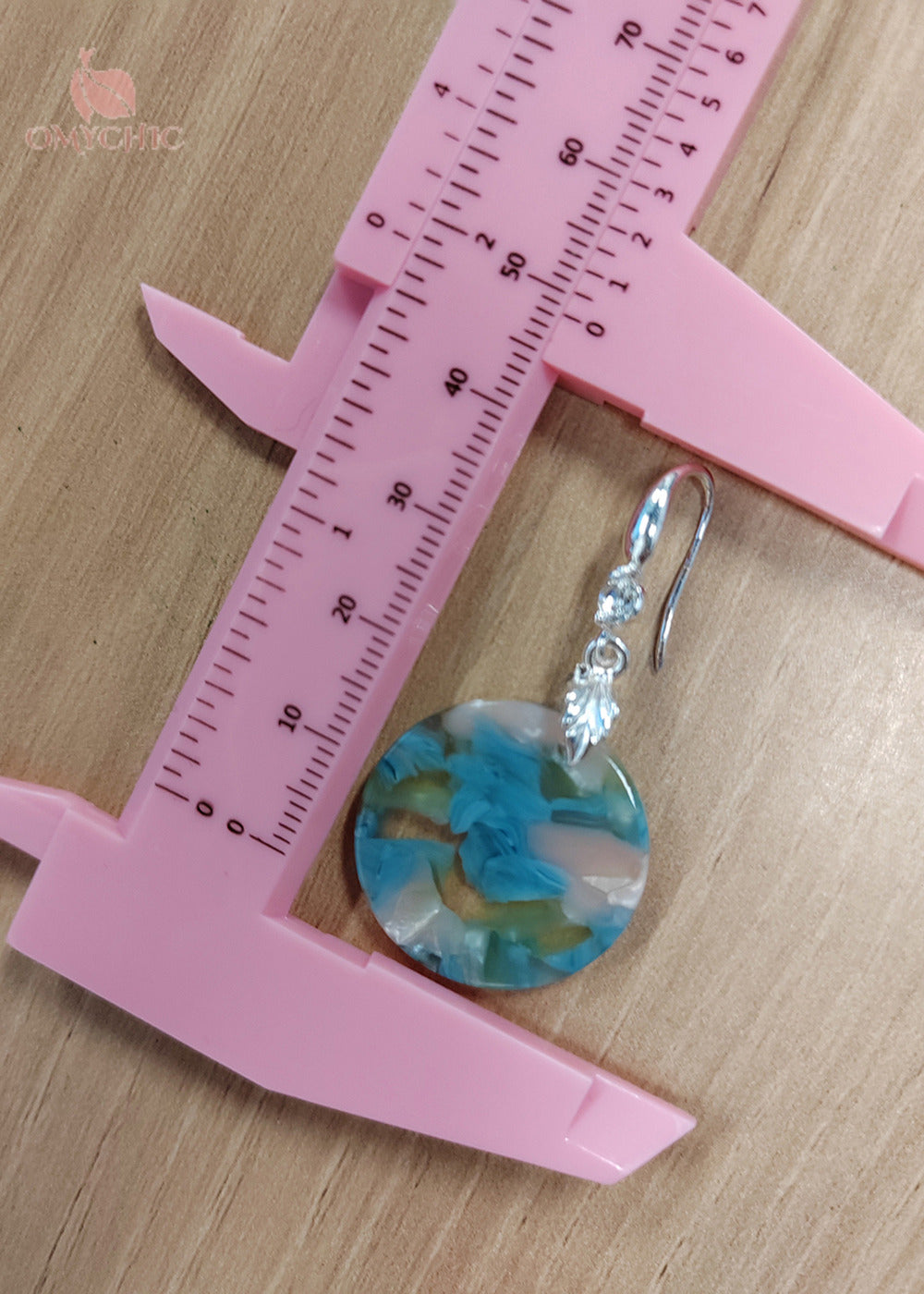 Original Design Painting Rotundity Acrylic Drop Earrings
