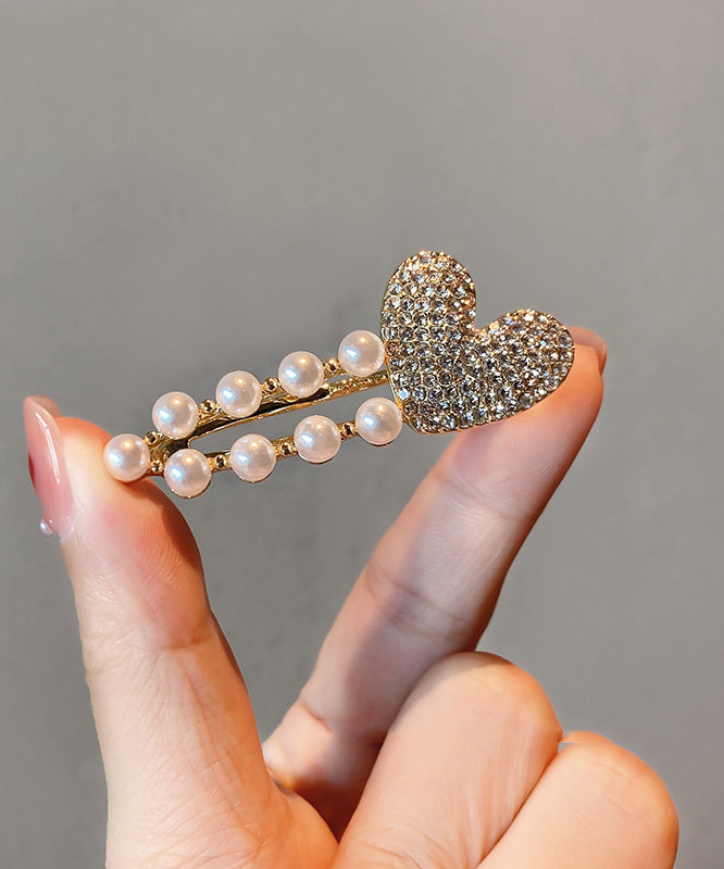 Original Design Pearl Alloy Love Hairpin