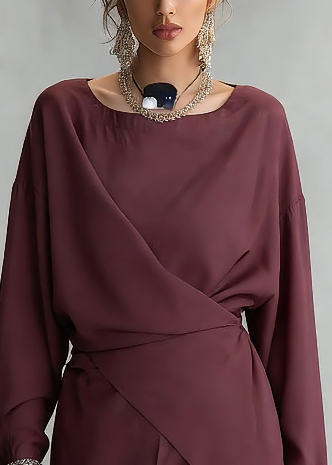 Original Design Red Crossing Shirt Spring