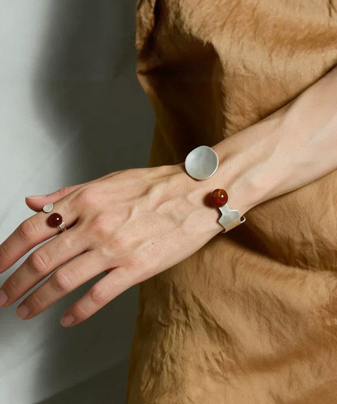 Original Design Silk Sterling Silver Cuff