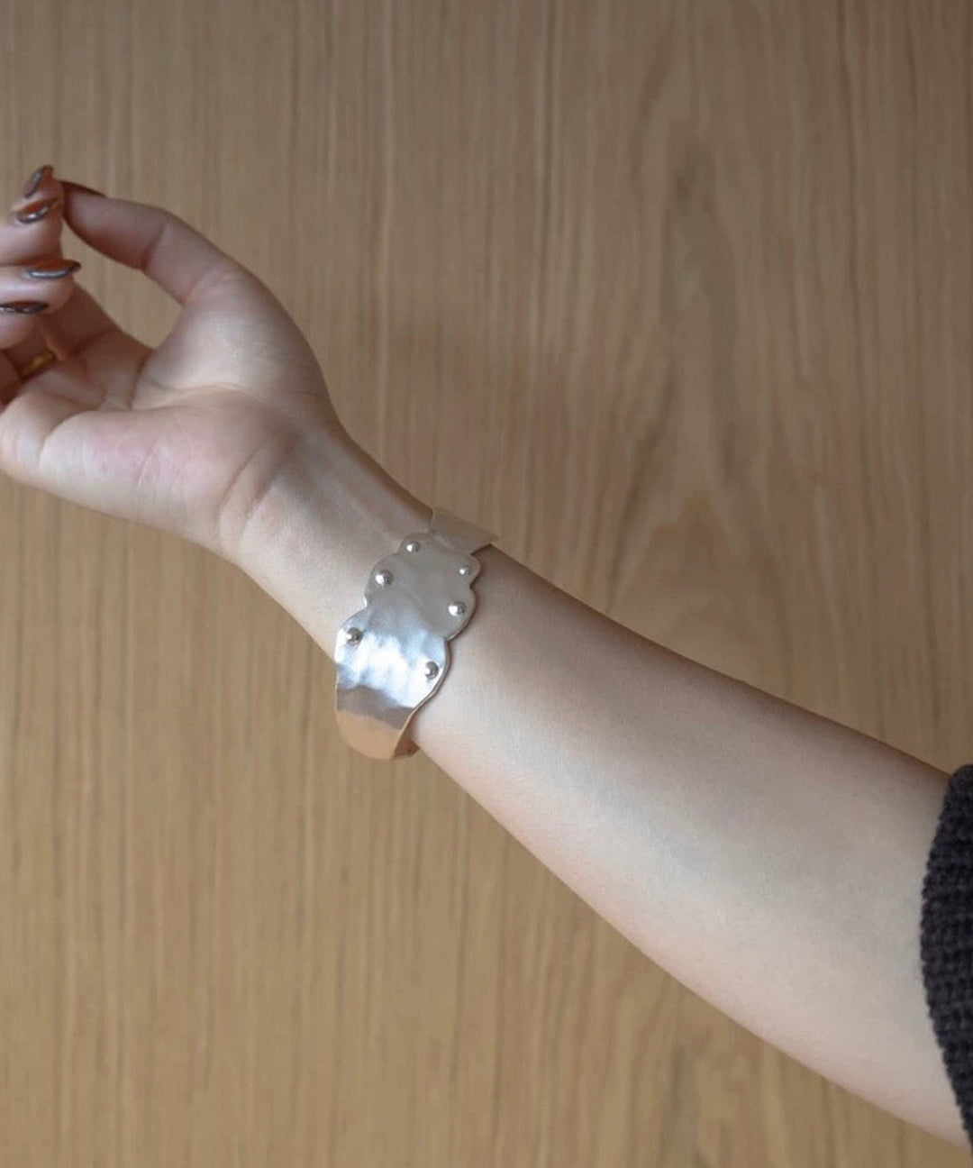 Original Design Silk Sterling Silver Cuff