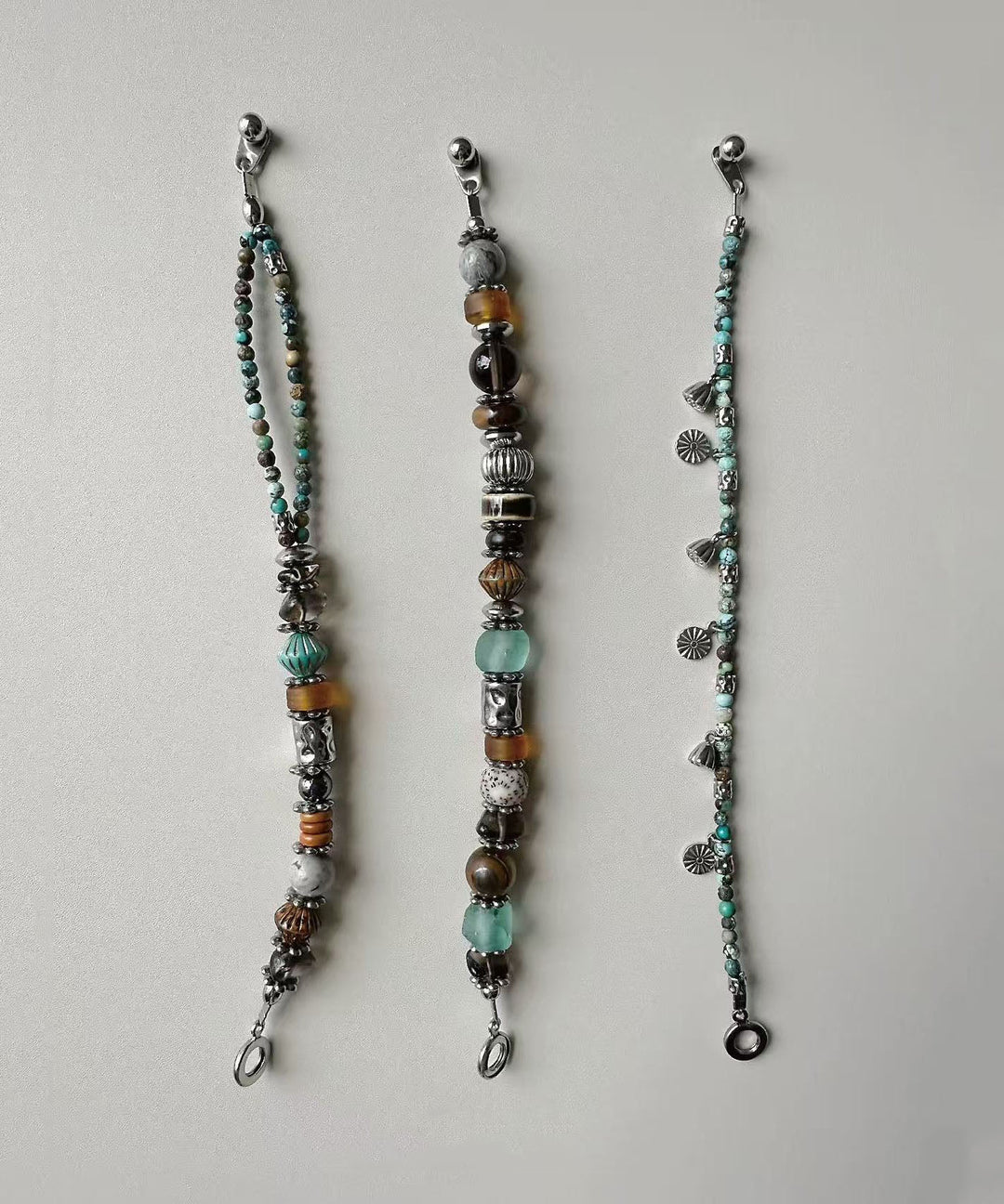 Original Design Titanium Steel Colored Bead Bracelet