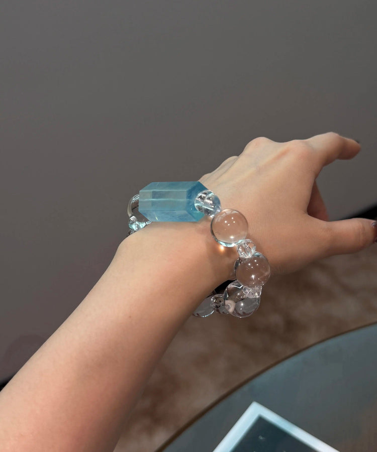 Original Design Transparent Color Alloy Crystal Chain Bracelet - Omychic