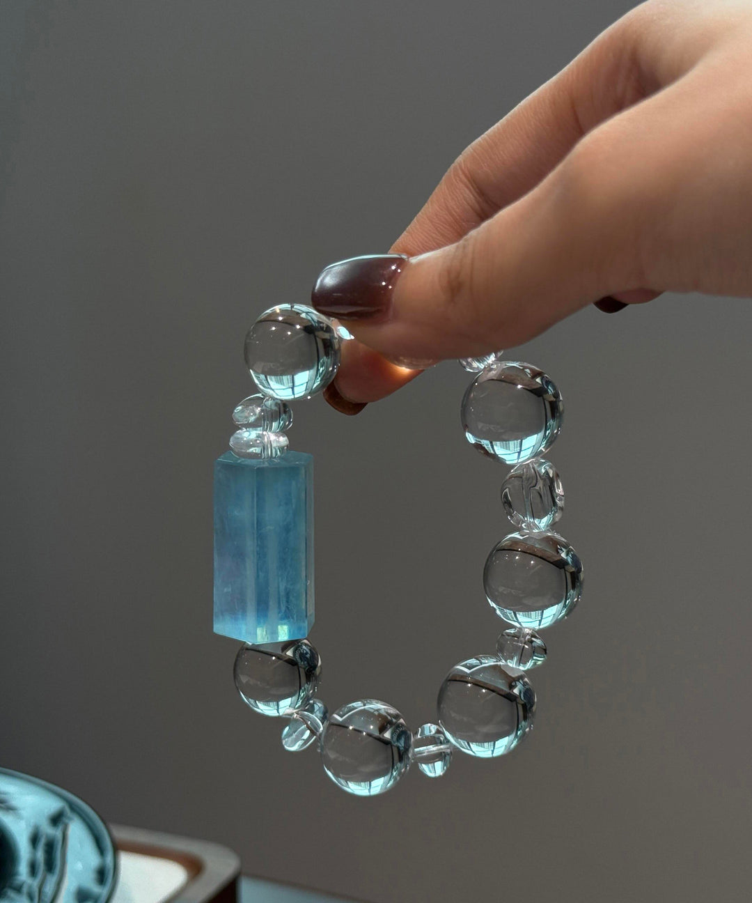 Original Design Transparent Color Alloy Crystal Chain Bracelet - Omychic