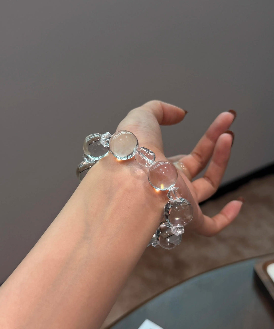 Original Design Transparent Color Alloy Crystal Chain Bracelet - Omychic