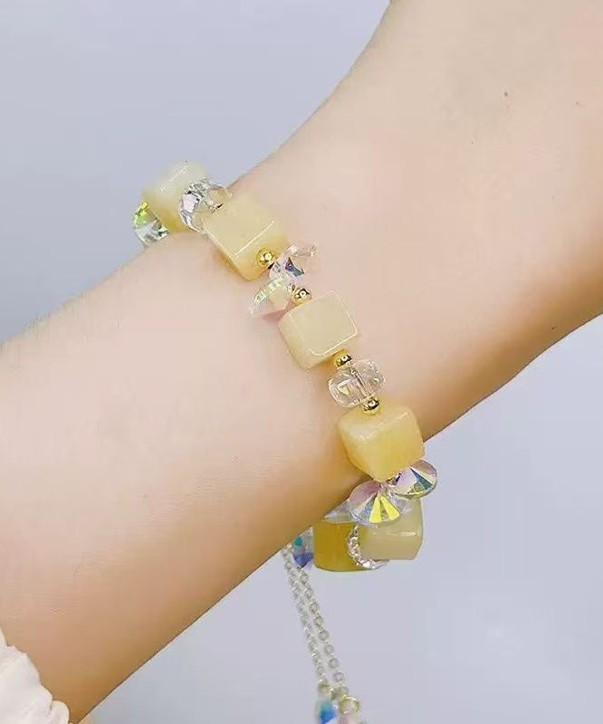 Original Design Yellow Alloy Candy Charm Bracelet