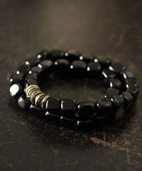 Original Obsidian Bead Male Female Multi Layer Bracelet