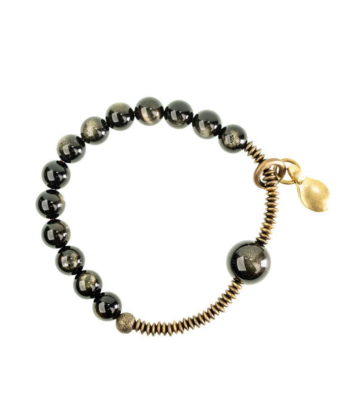 Original Personalized Obsidian Versatile Single Circle Male Bracelet