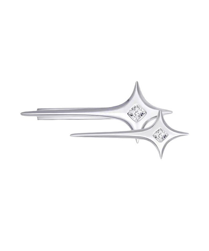 Original Silk Metal Alloy Zircon Star Hairpin