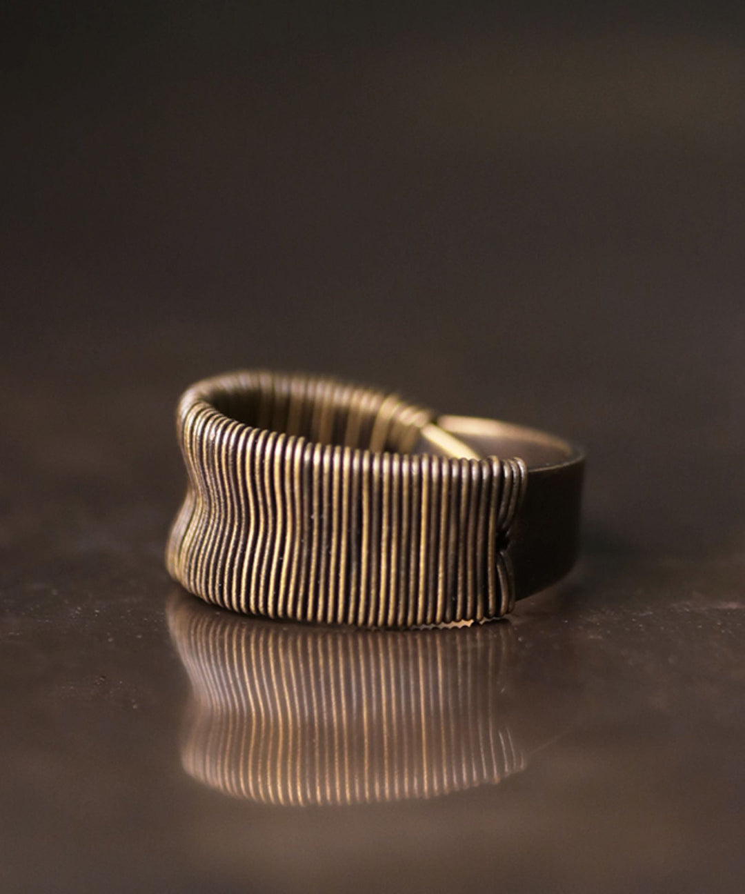 Original Vintage Copper Winding Technique Making Unisex Rings