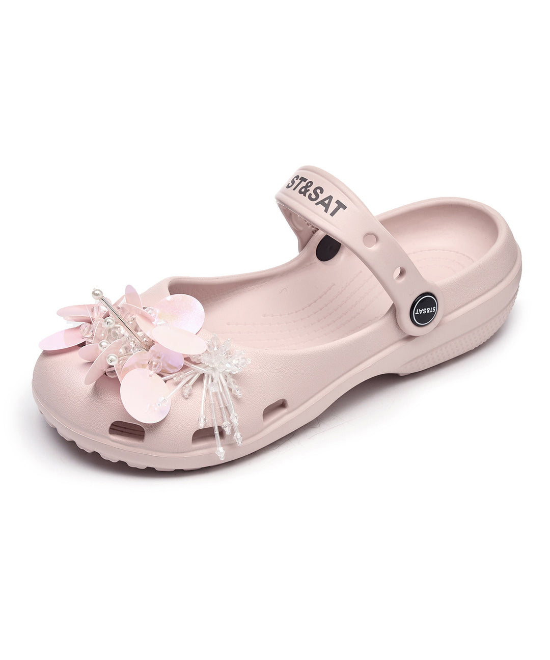 Pink Sandals Buckle Strap Boutique Hollow Out Sandals