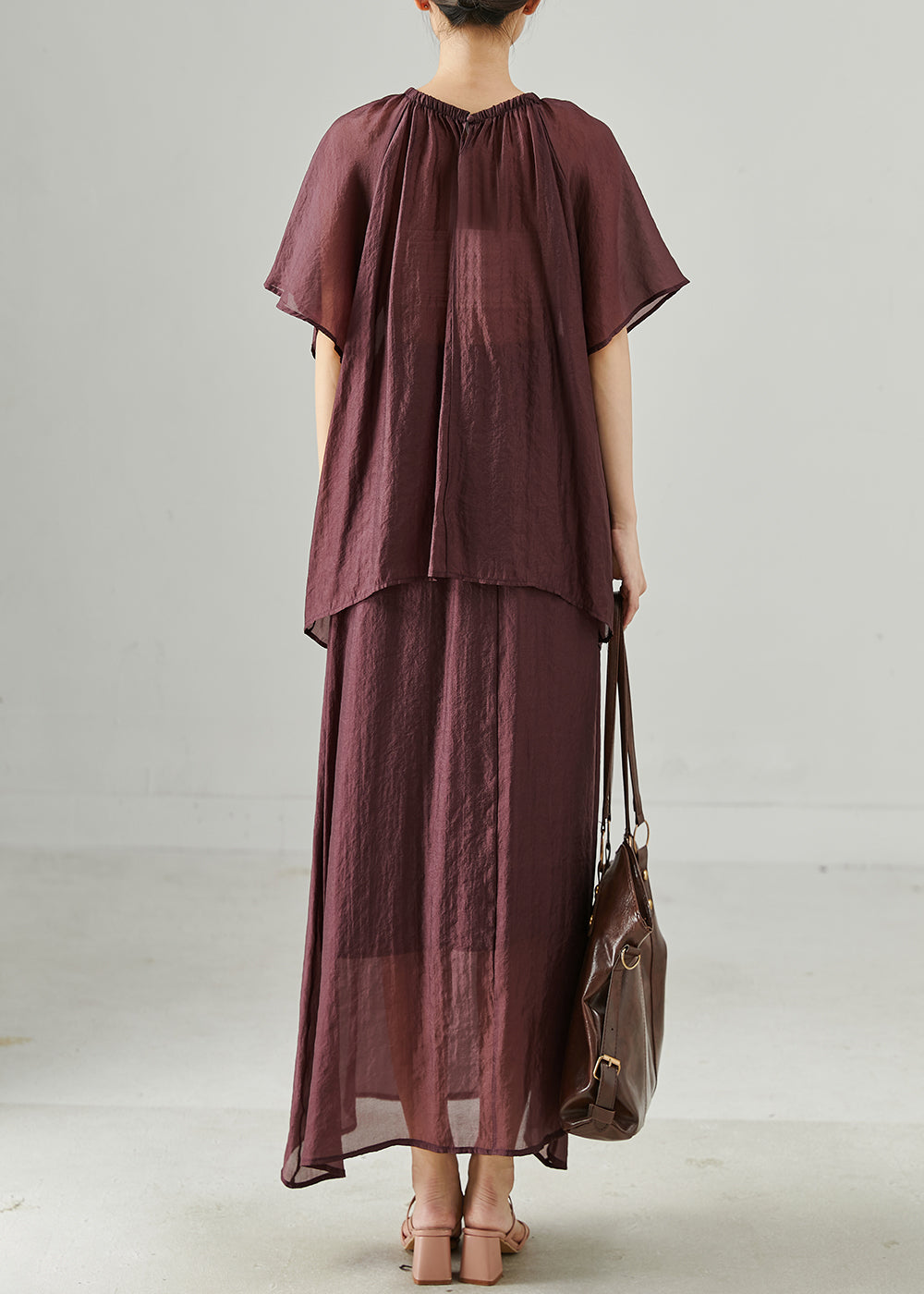 Plus Size Mulberry Oversized Linen Women Sets 2 Pieces Summer