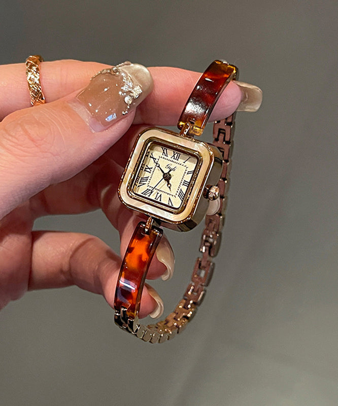 Retro Alloy Hardlex Crystal Waterproof Watches