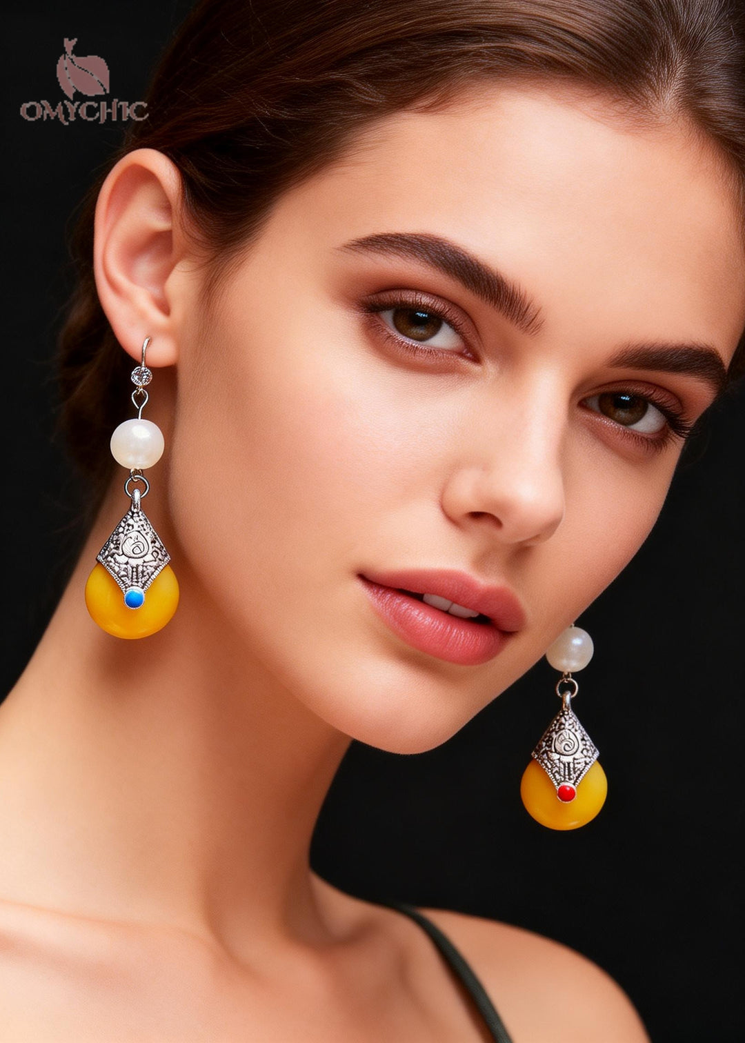 Retro Beeswax Fine Pearl Long Drop Earrings