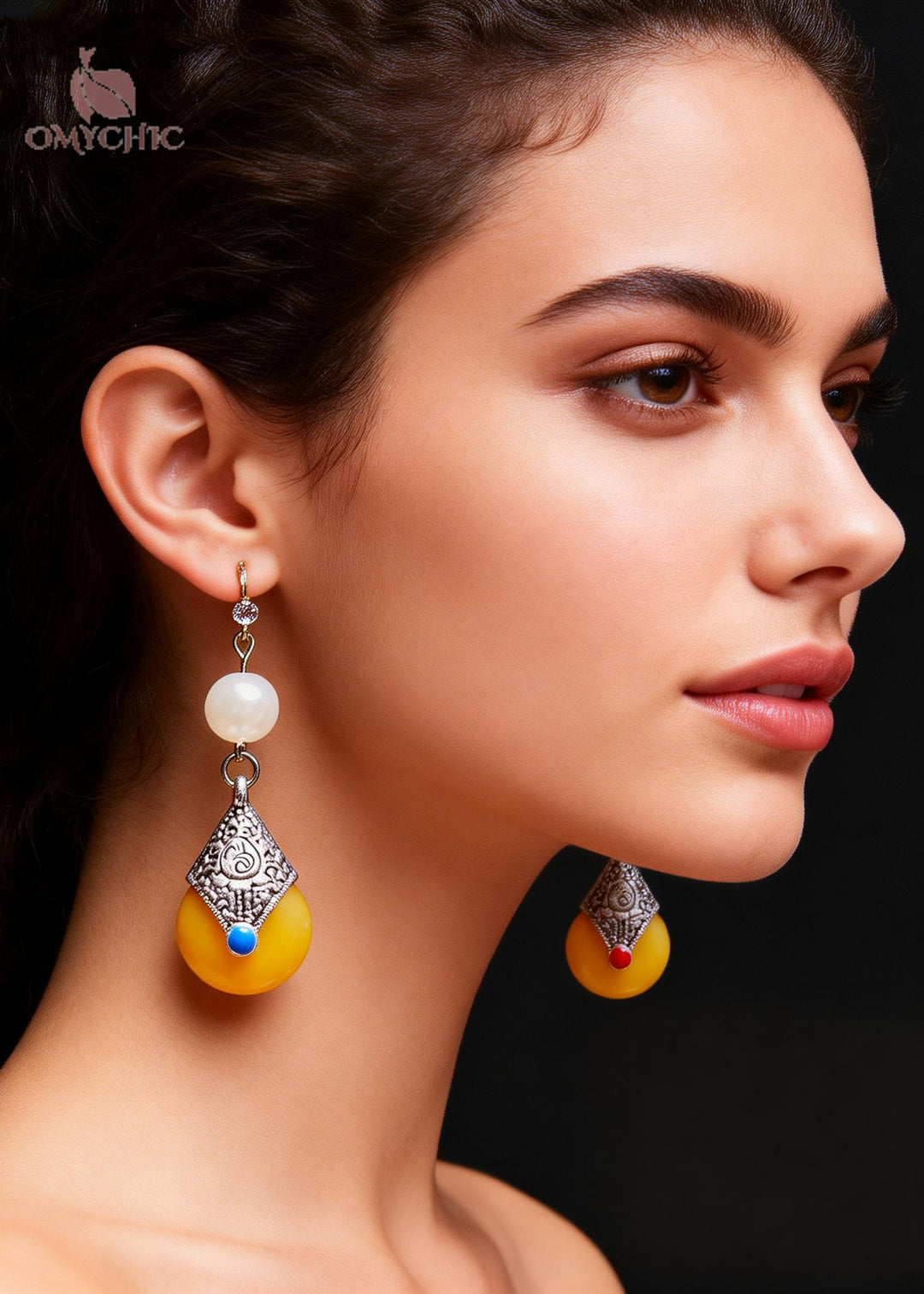Retro Beeswax Fine Pearl Long Drop Earrings