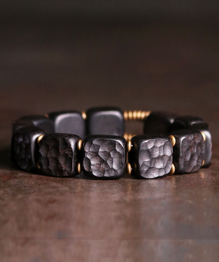 Retro Black Copper Ebony Unisex Chain Bracelet
