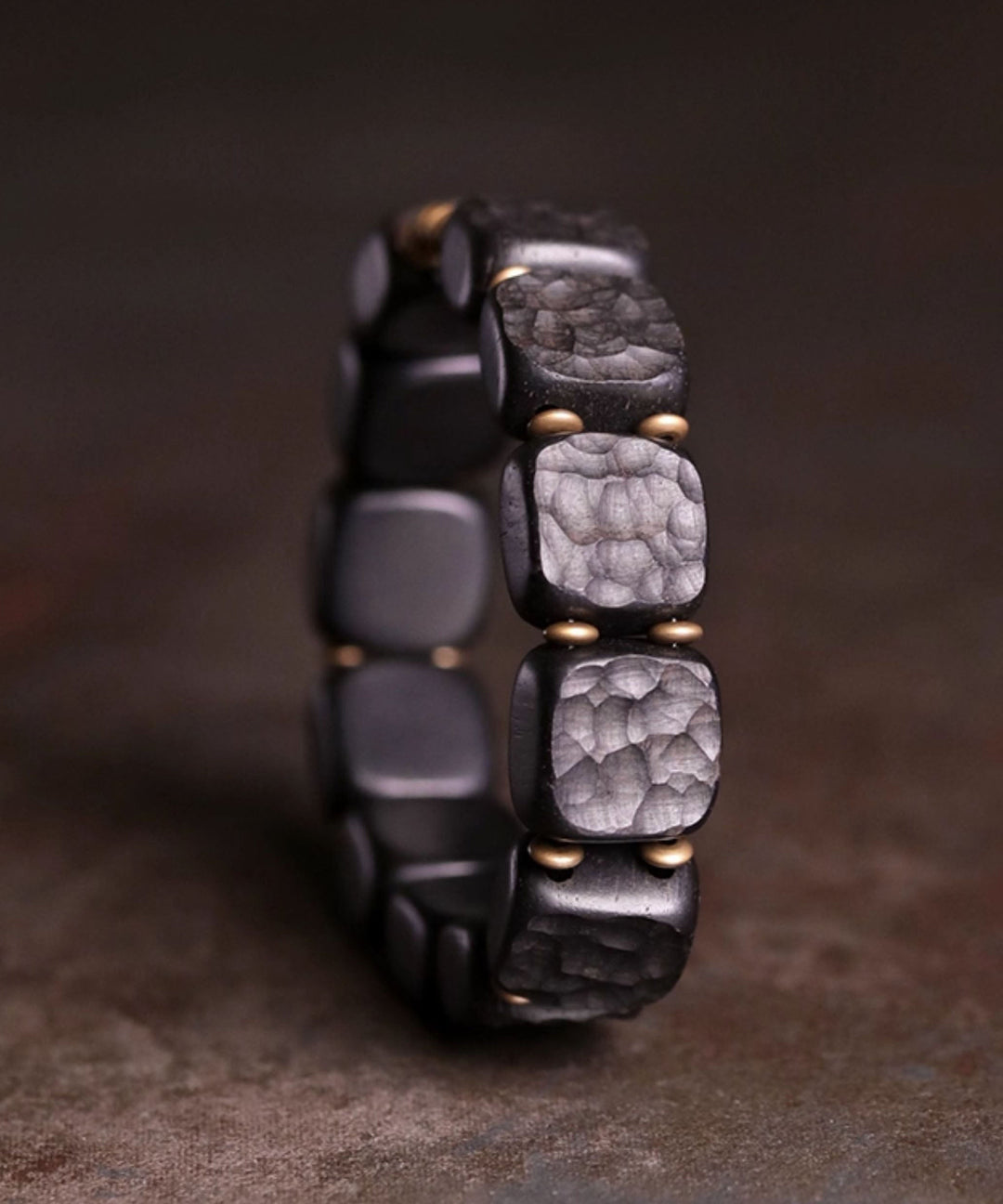 Retro Black Copper Ebony Unisex Chain Bracelet