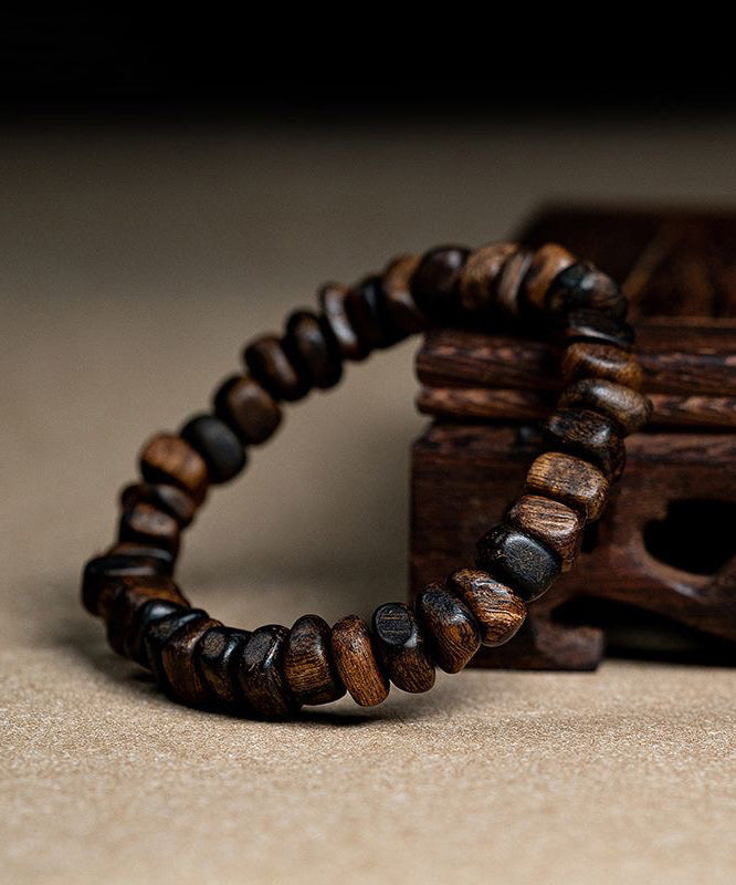 Retro Style Brown Buddha Beads Bracelet