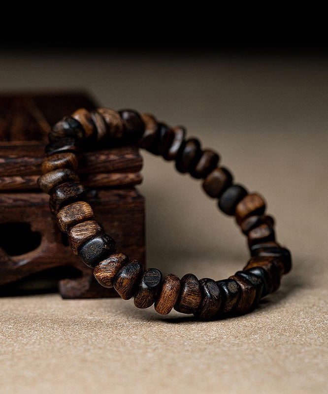 Retro Style Brown Buddha Beads Bracelet